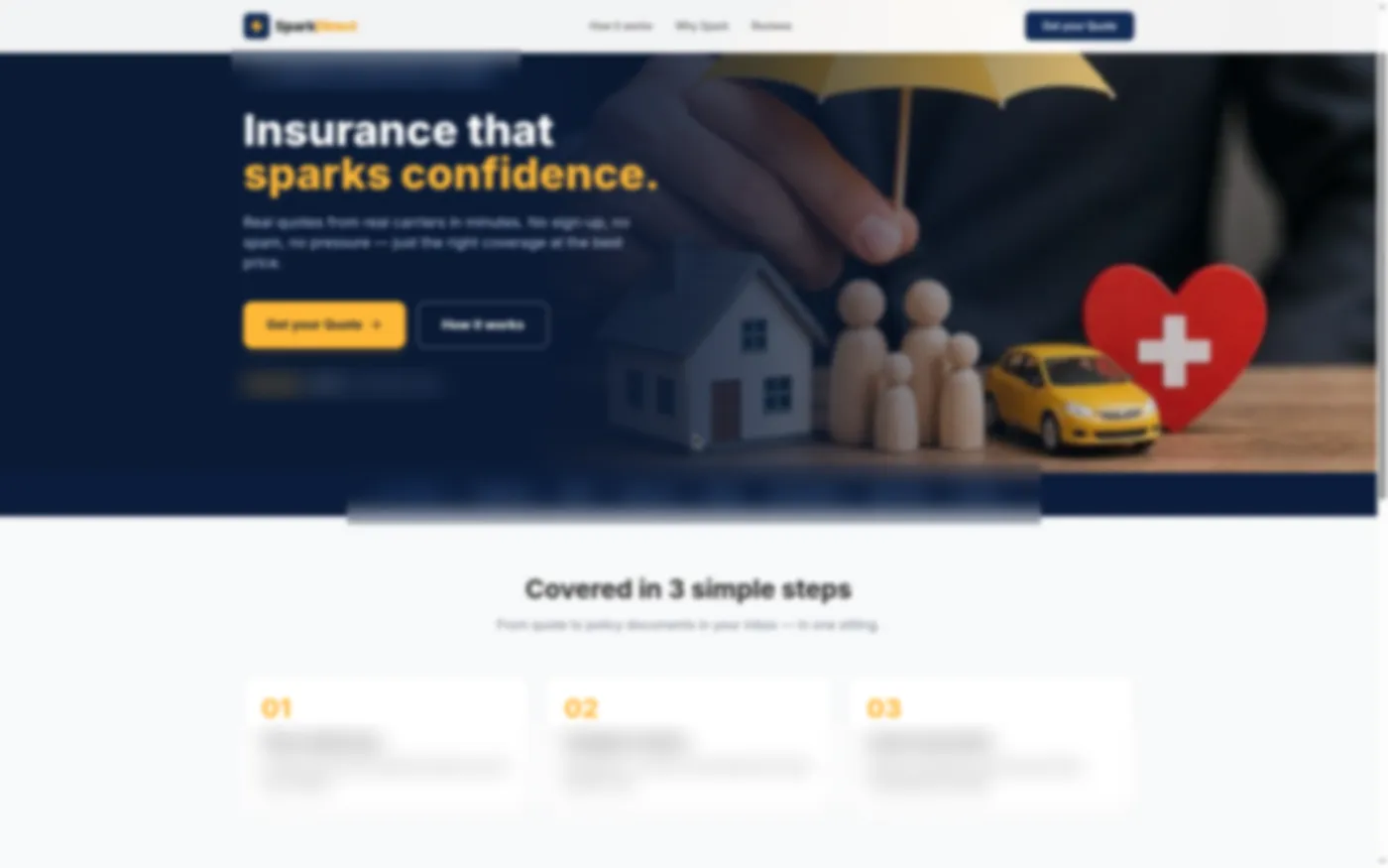 Spark Direct POS consumer landing page (demo environment)