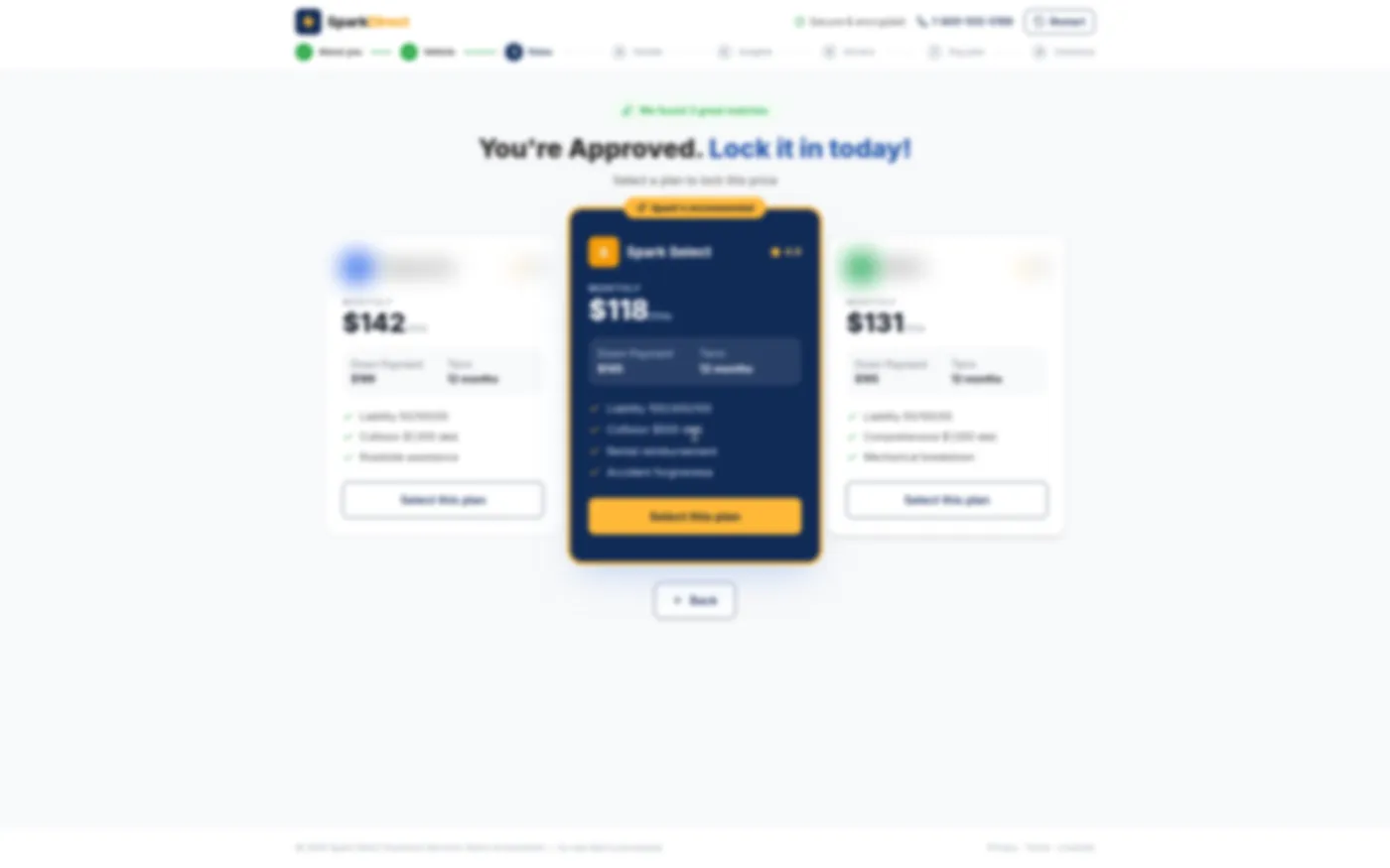 Spark Direct POS rate comparison step